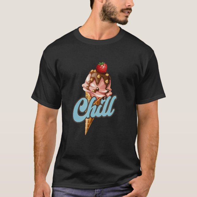 Camiseta Chill Ice Cream Summer Para Helados (Anverso)