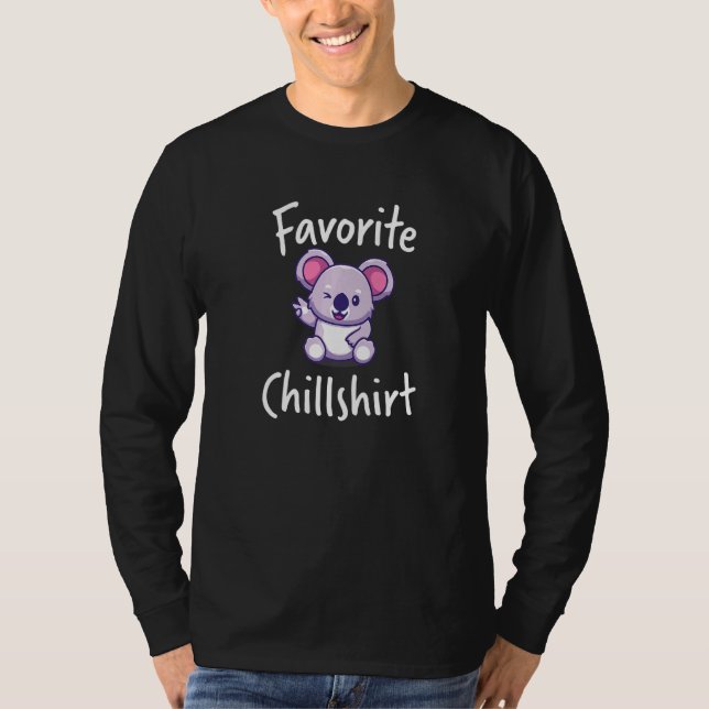 Camiseta Chill Koala Koalas Nap Duerme Durmiendo La Noche D (Anverso)