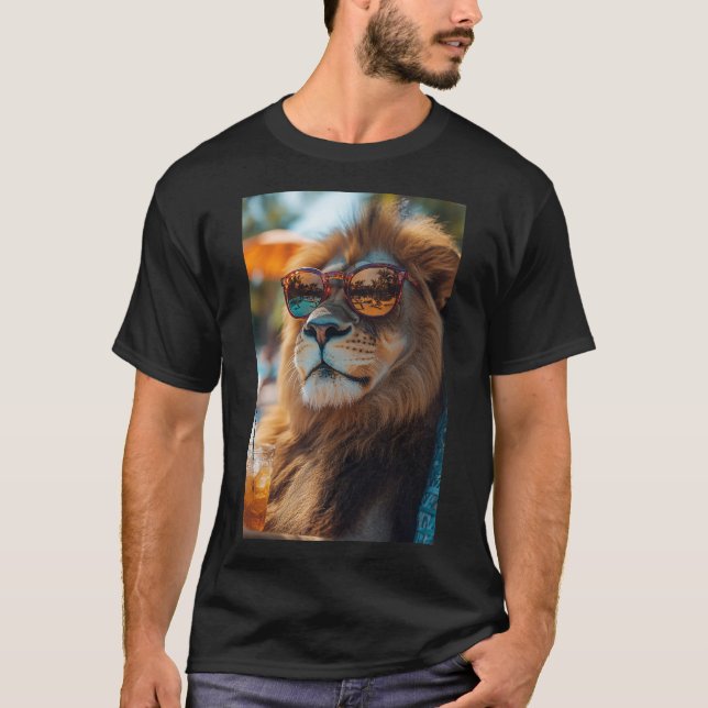 Camiseta Chill like a King - Der entspannte Löwe (Anverso)