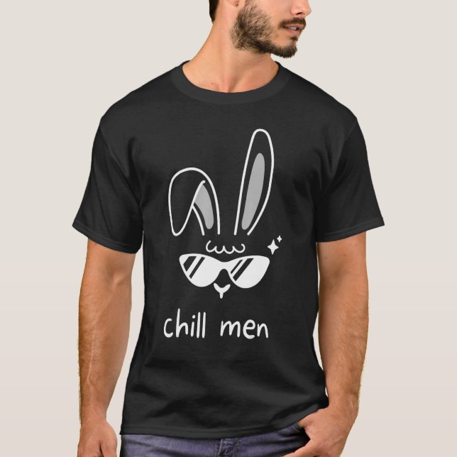 Camiseta Chill Men Bunny Ears Glasses Bunny Spring R (Anverso)