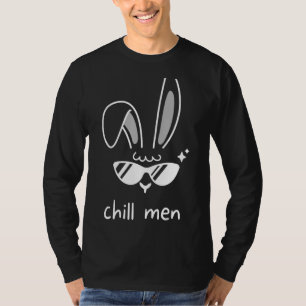 Camiseta Chill Men Bunny Ears Glasses Bunny Spring R