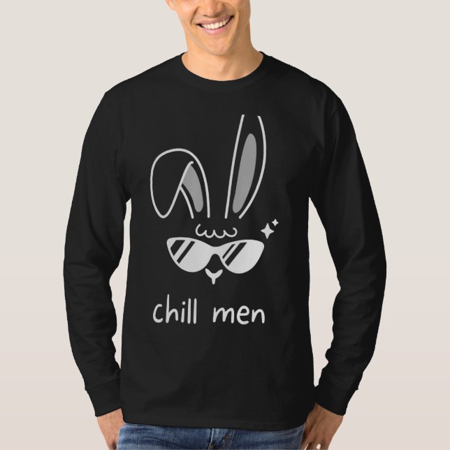 Camiseta Chill Men Bunny Ears Glasses Bunny Spring R (Anverso)