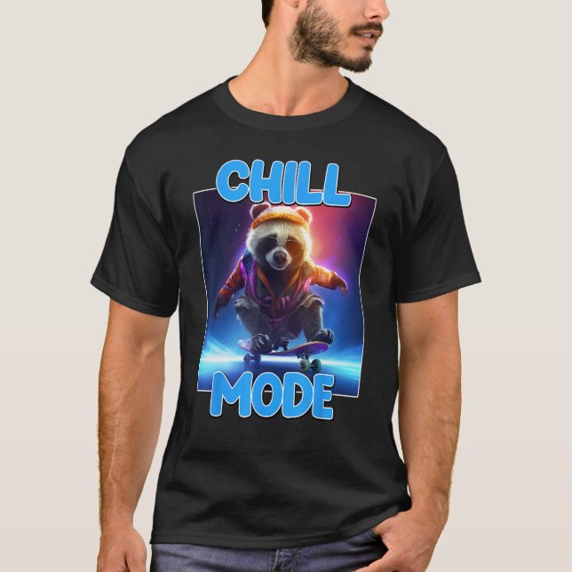 Camiseta Chill Mode Panda Bear Animal  Cute Panda 1 (Anverso)