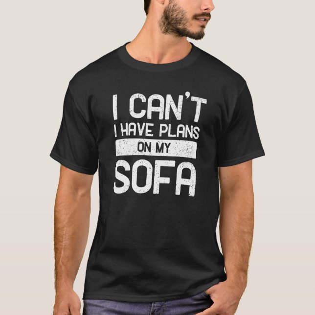 Camiseta Chill No Puedo Tener Planes En Mi Sofá 3 (Anverso)