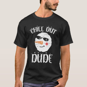 Camiseta Chill Out Dude Santa Claus Snowman Holidays