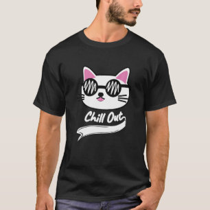 Camiseta Chill Out Guay Gafas de sol Cat Kitten Cat