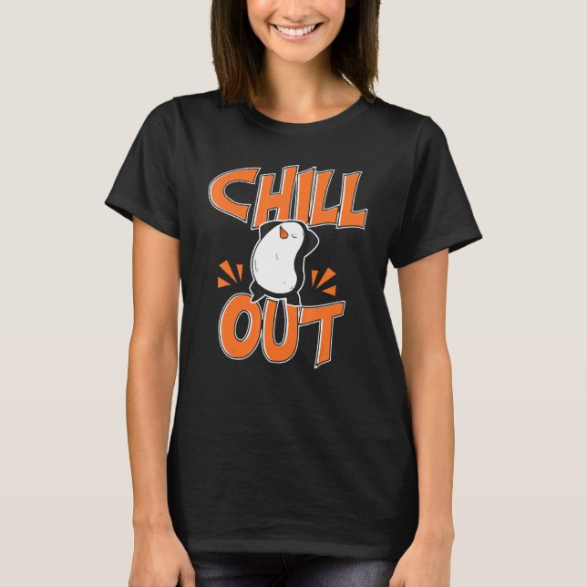 Camiseta Chill Out  Women Hangout Penguin Love 1 (Anverso)