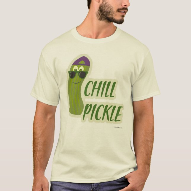Camiseta Chill Pickle Funny Veggie Personalizado Pal (Anverso)