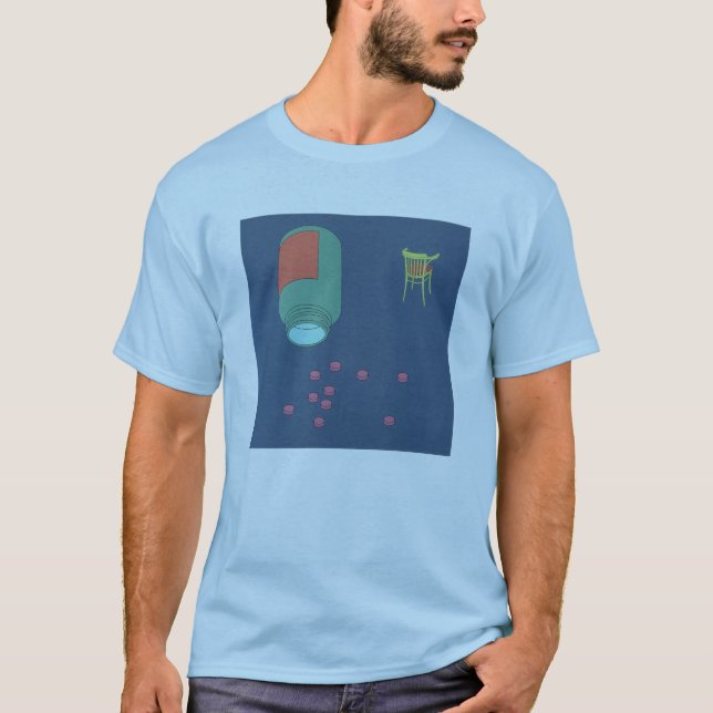 camiseta chill pill azul (Anverso)