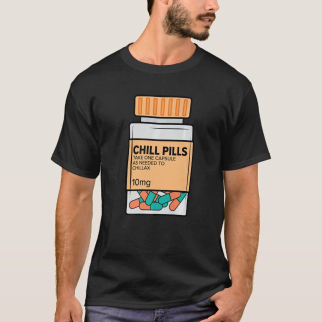 Camiseta Chill Pills Enfermería Relax Médico Enfermero de M (Anverso)