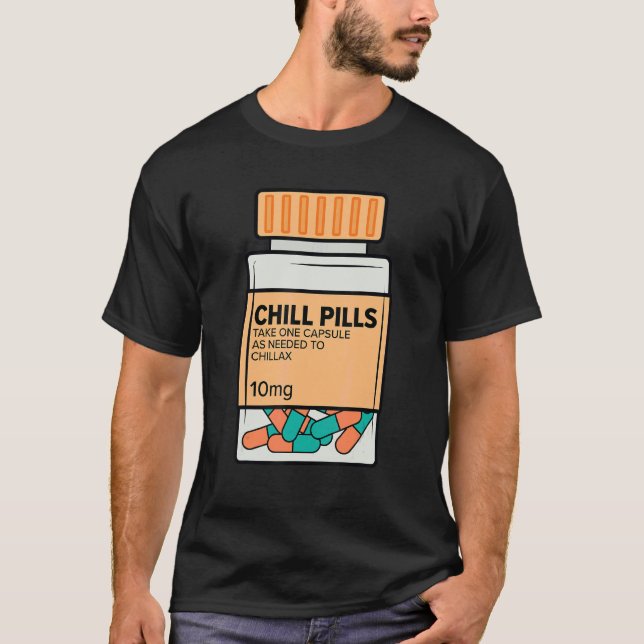 Camiseta Chill Pills Enfermería Relax Médico Enfermero de M (Anverso)