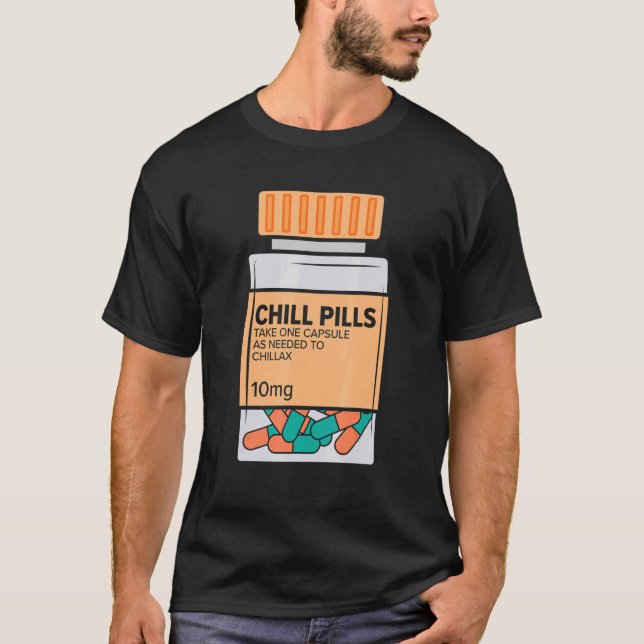 Camiseta Chill Pills Enfermería Relax Médico Enfermero de M (Anverso)