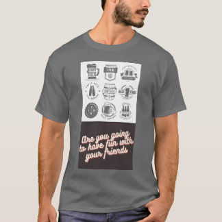 Camiseta chill Rum con tus amigos retro