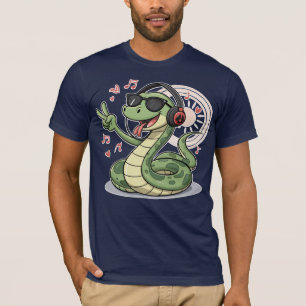 Camiseta Chill Snake Tunes Funny