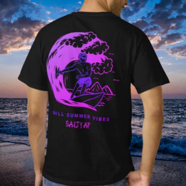 Camiseta Chill Summer Vibes Purple by Salty AF (Subido por el creador)