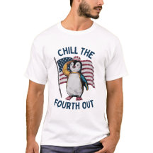 Chill The Cuarto, graciosa Pingüino Bandera Estado