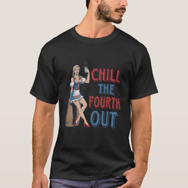 Camiseta Chill The Fourth Out Cowgirl Western Happy 4th Of  (Anverso)