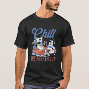 Camiseta Chill The Fourth Out Retro 4 de julio Enfermera de