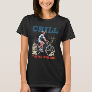 Camiseta Chill The Fourth Out Retro Chica De Bicicletas Fel