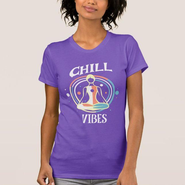 Camiseta Chill Vibes | Meditación (Anverso)