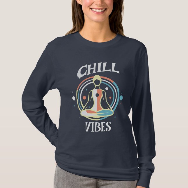 Camiseta Chill Vibes | Meditación (Anverso)