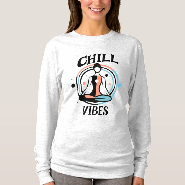 Camiseta Chill Vibes | Meditación (Anverso)