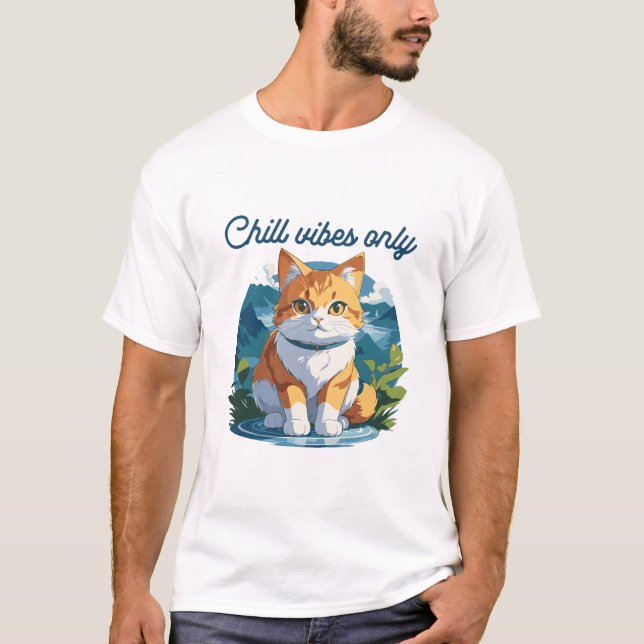 Camiseta Chill Vibes Only Cute Relaxed Dog Art (Anverso)