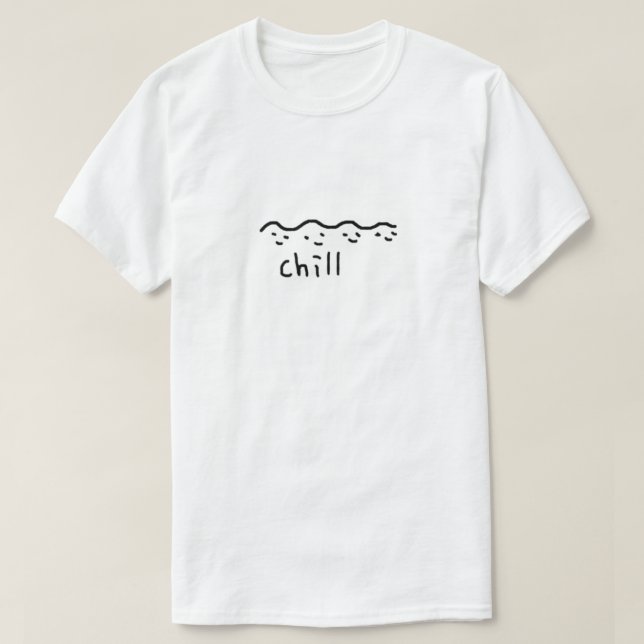 Camiseta chill wave (Diseño del anverso)