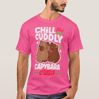 Camiseta Chill Y Cuidadosamente Crew Capybara Cuidada Propi