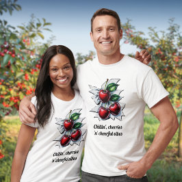 Camiseta Chillin', cerezas 'n' animadas Vibes Street Art