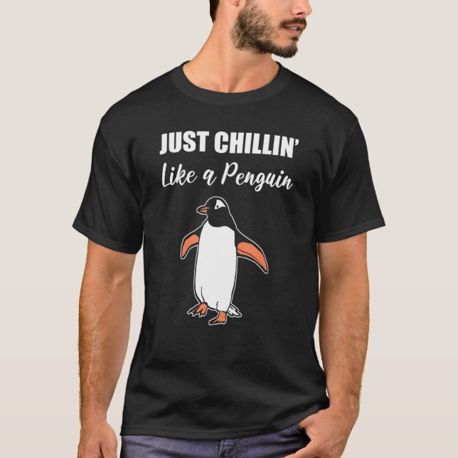 Camiseta Chillin Como Penguin Chill Person (Anverso)