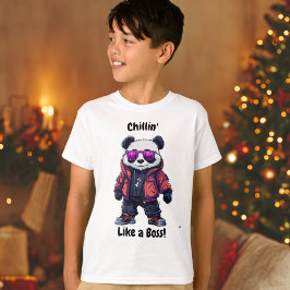 Camiseta Chillin' como un jefe Panda | Guay Panda Kids
