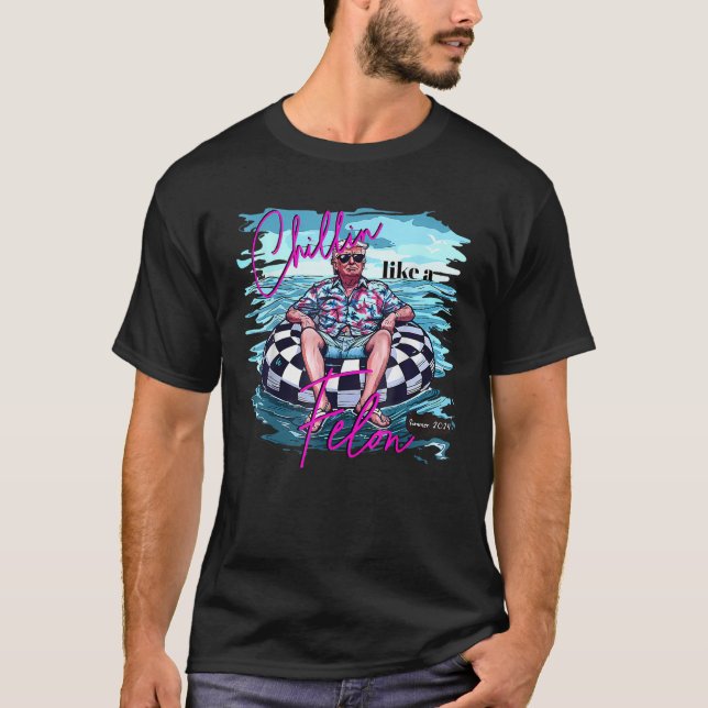Camiseta Chillin Como Un Verano Funny De Trump 2024 (Anverso)