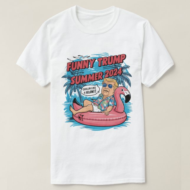 Camiseta Chillin Como Un Verano Funny De Trump 2024 (Diseño del anverso)