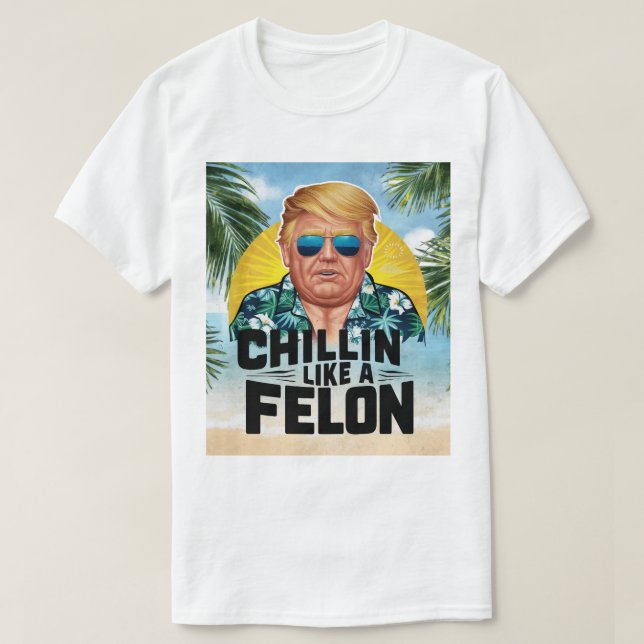 Camiseta Chillin Como Un Verano Funny De Trump 2024 (Diseño del anverso)