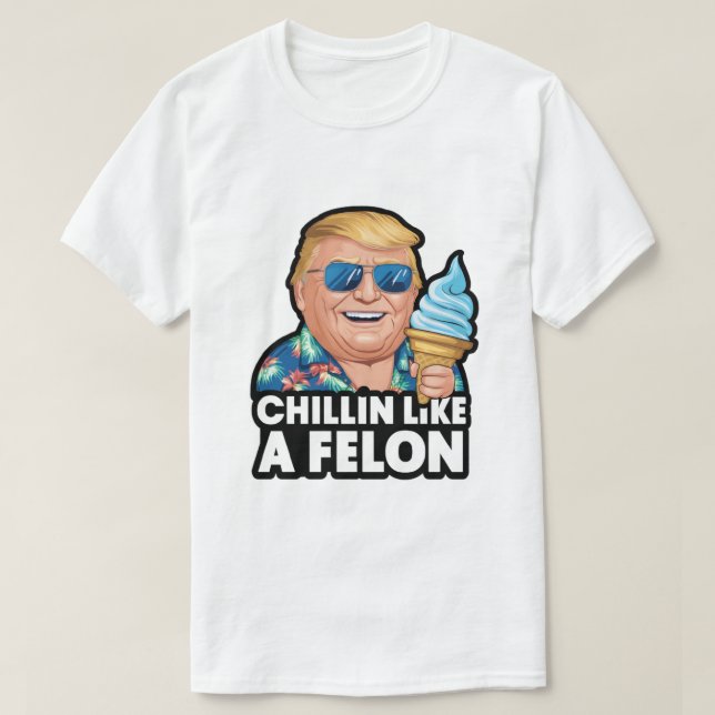 Camiseta Chillin Como Un Verano Funny De Trump 2024 (Diseño del anverso)