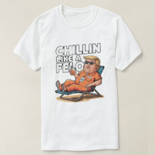 Camiseta Chillin Como Un Verano Funny De Trump 2024