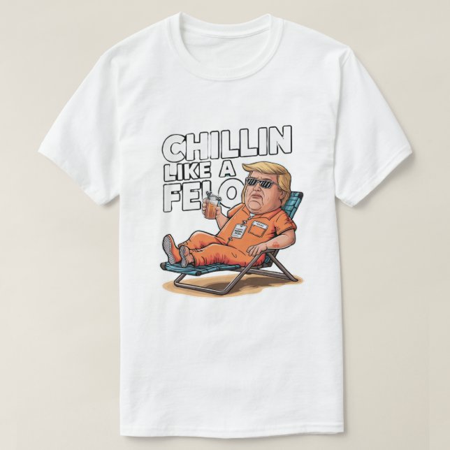 Camiseta Chillin Como Un Verano Funny De Trump 2024 (Diseño del anverso)