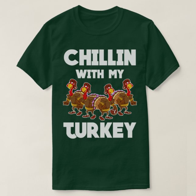 Camiseta Chillin con mi cena turca (Diseño del anverso)