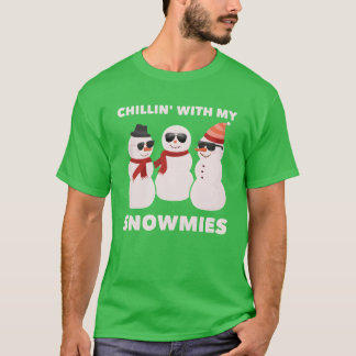 Camiseta Chillin con mi chico de las Snowmies