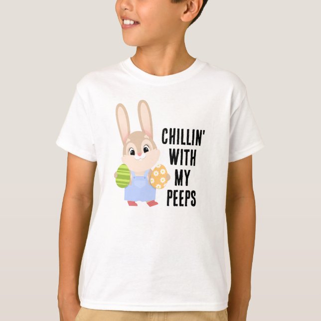 Camiseta Chillin' con mi compañero de pascua con huevos (Anverso)