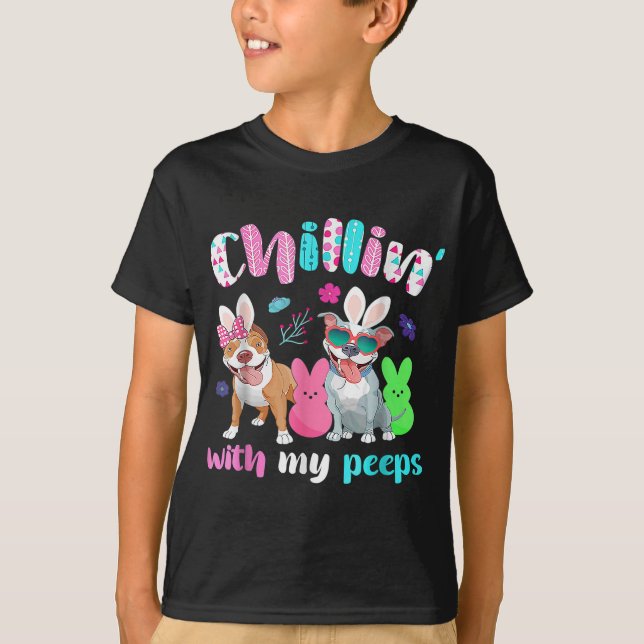 Camiseta Chillin con mi conejito Perro Lover Easter Men K (Anverso)