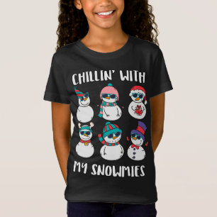 Camiseta Chillin Con Mi Familia De Nieves Pajamas Snowman C