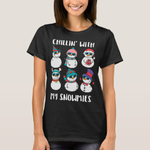 Camiseta Chillin Con Mi Familia De Nieves Pajamas Snowman C