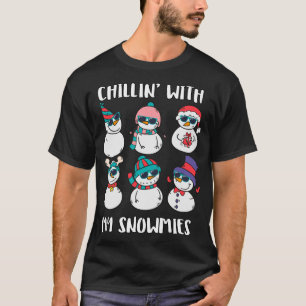 Camiseta Chillin Con Mi Familia De Nieves Pajamas Snowman C