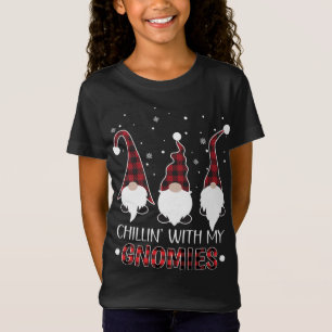 Camiseta Chillin con mi gnomía búfalo de gnome Cristo