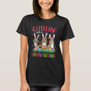 Camiseta Chillin' Con Mi Hap De Huevos De Pascua De Shetlan
