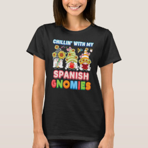 Camiseta Chillin' Con Mi Profesor Español De Gnomías Stude