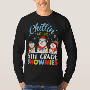 Camiseta Chillin con mi profesora Christm de Snowmies de 5º