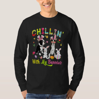 Camiseta Chillin' Con Mis Conejitos Aburriados Conejitos Bo